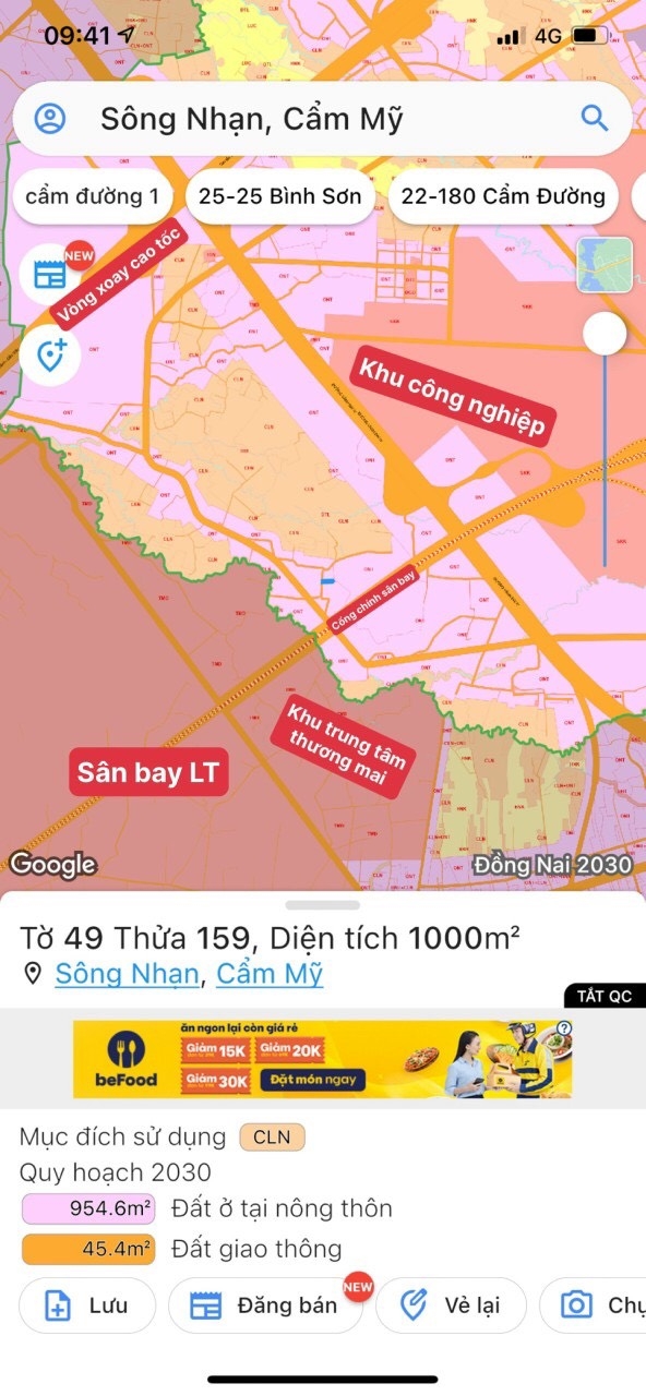 BÁN GẤP LÔ ĐẤT VỊ TRÍ ĐẸP TẠI XÃ SÔNG NHẠN, CẨM MỸ ĐỒNG NAI BÁN GẤP LÔ ĐẤT VỊ TRÍ ĐẸP TẠI XÃ SÔNG NHẠN, CẨM MỸ ĐỒNG NAI