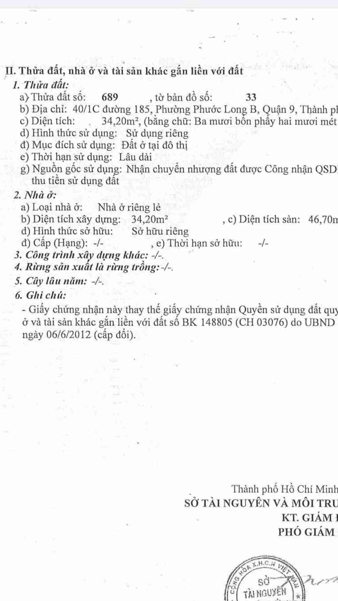 BÁN NHÀ 40/1C ĐƯỜNG 185, PHƯỜNG PHƯỚC LONG B, TP.HCM BÁN NHÀ 40/1C ĐƯỜNG 185, PHƯỜNG PHƯỚC LONG B, TP.HCM