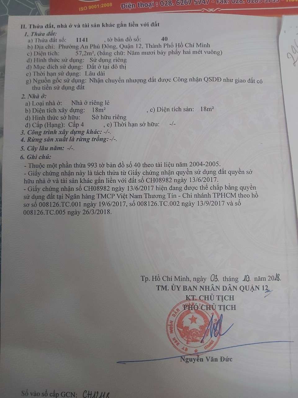 CẦN BÁN LÔ ĐẤT ĐƯỜNG VƯỜN LÀI, AN PHÚ ĐÔNG, QUẬN 12 CẦN BÁN LÔ ĐẤT ĐƯỜNG VƯỜN LÀI, AN PHÚ ĐÔNG, QUẬN 12