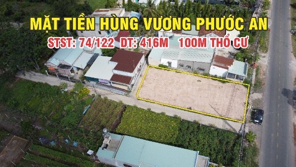 CẦN BÁN THỬA ĐẤT 3 MẶT TIỀN ĐƯỜNG HÙNG VƯƠNG XÃ PHƯỚC AN NHƠN TRẠCH CẦN BÁN THỬA ĐẤT 3 MẶT TIỀN ĐƯỜNG HÙNG VƯƠNG XÃ PHƯỚC AN NHƠN TRẠCH