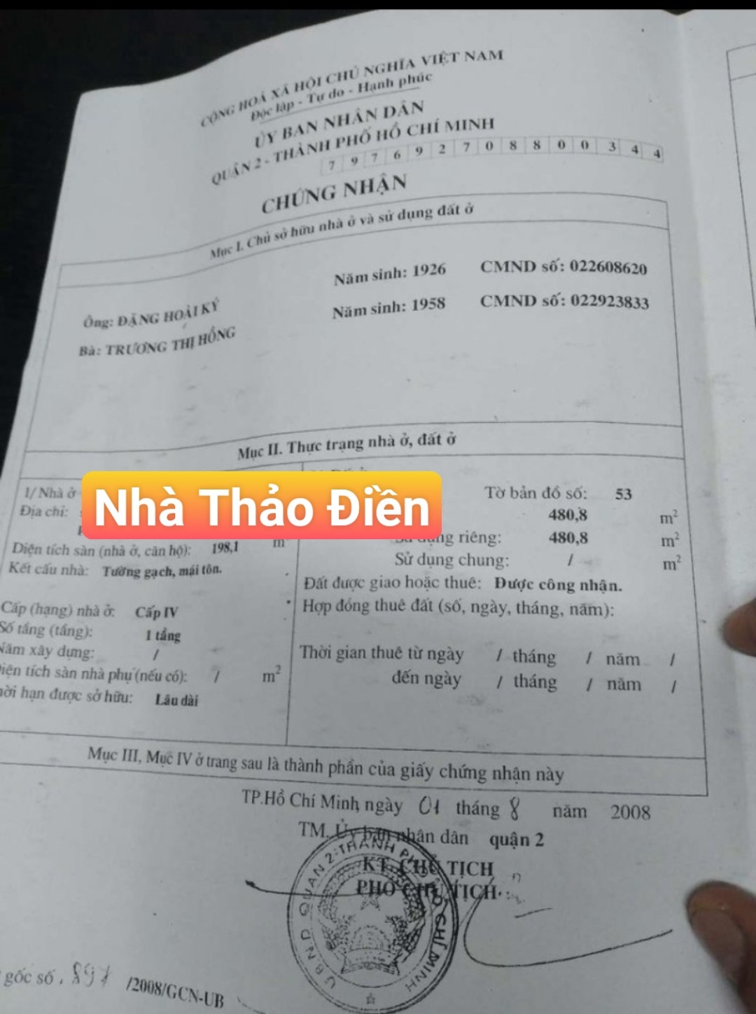 BÁN ĐẤT THẢO ĐIỀN QUẬN 2 GIÁ RẺ MẶT ĐƯỜNG NGUYỄN DUY HIỆU GẦN SIÊU THỊ AN P.. BÁN ĐẤT THẢO ĐIỀN QUẬN 2 GIÁ RẺ MẶT ĐƯỜNG NGUYỄN DUY HIỆU GẦN SIÊU THỊ AN P..